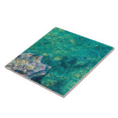 Keramische tegels van Turquoise oceaanwater Tegeltje (Zijkant)