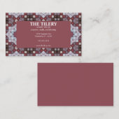 Keramische Tegels Visitekaartje (Voorkant / Achterkant)