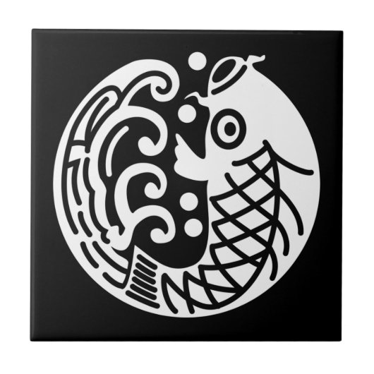 Keramische tegels voor karpers en golfkarpers tegeltje (Voorkant)