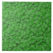 Keramische tegels - Zee van shamrocks Tegeltje (Voorkant)