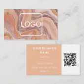 Keramische Terracotta Pottenbakkerij QR Code Visitekaartje (Voorkant / Achterkant)