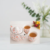 Keramische theeset briefkaart (Staand voorkant)