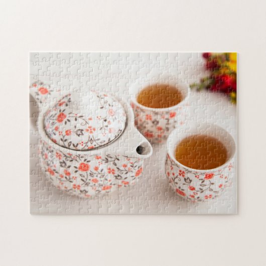 Keramische theeset legpuzzel (Horizontaal)