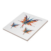 Keramische theiers tegeltje (Zijkant)