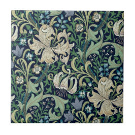 KERAMISCHE TIL ; WILLIAM MORRIS : HONEYSUCKLE TEGELTJE