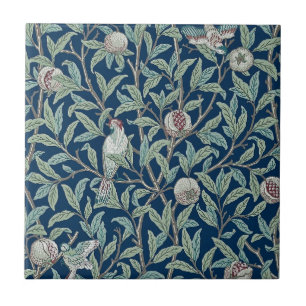 KERAMISCHE TIL : WILLIAM MORRIS : POMEGRANATEN TEGELTJE