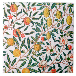 KERAMISCHE TIL ; WILLIAM MORRIS : POMEGRANATEN TEGELTJE