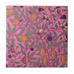 KERAMISCHE TIL ; WILLIAM MORRIS : POMEGRANATEN TEGELTJE