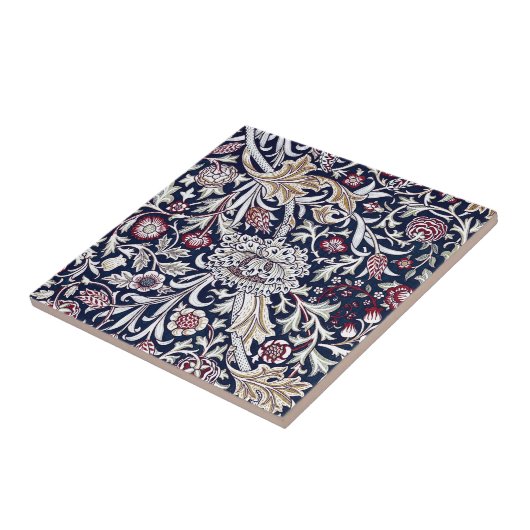 KERAMISCHE TIL : WILLIAM MORRIS : TRENT TEGELTJE (Zijkant)