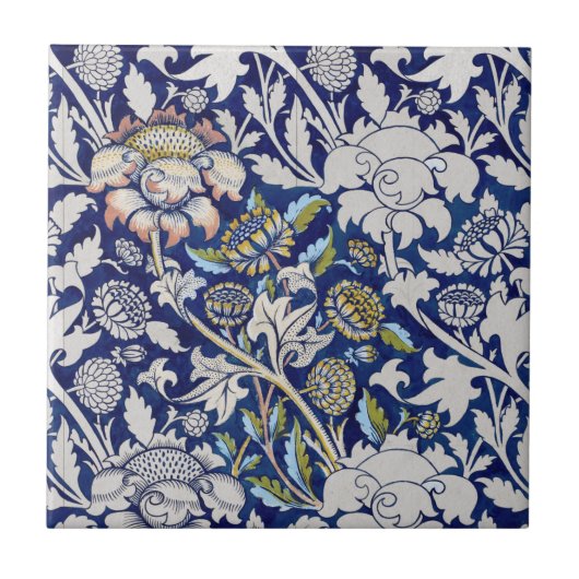 KERAMISCHE TIL : WILLIAM MORRIS : WATERVERF 1883 TEGELTJE (Voorkant)