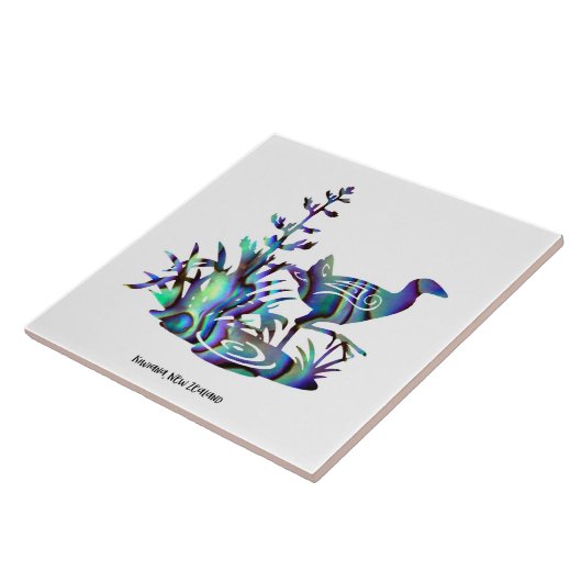 Keramische Tile Kiwiana Wall Art Tegeltje (Zijkant)