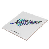 Keramische Tile Kiwiana Wall Art Tegeltje (Zijkant)