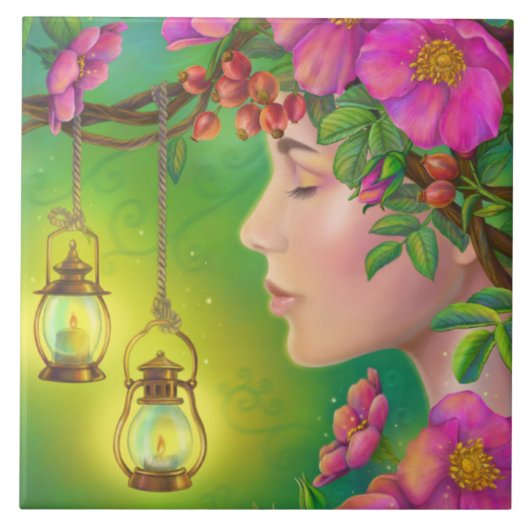 Keramische Tile Summer Dreams Tegeltje (Voorkant)