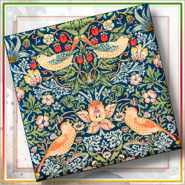 Keramische TILE - Wm. Morris Strawberry Thief Desi Tegeltje