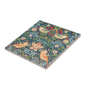 Keramische TILE - Wm. Morris Strawberry Thief Desi Tegeltje (Zijkant)