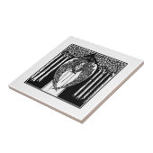 Keramische titel van de nieuwe engel tegeltje (Zijkant)