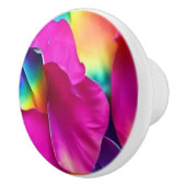 Keramische Trek - Rosie Regenboog Bloemblaadjes Keramische Knop (Rechts)