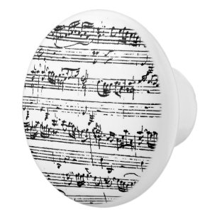 Keramische trekker met muziekmanuscript knop