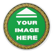 Keramische trekknop - gepersonaliseerd - Afbeeldin Knop (Voorkant)