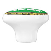 Keramische trekknop - gepersonaliseerd - Afbeeldin Knop (Zijkant)