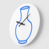 keramische verfklok grote klok (Hoek)