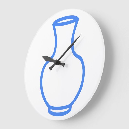 keramische verfklok grote klok (Hoek)