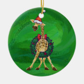 Keramische versiering met Giraffe keramische keram Keramisch Ornament (Voorkant)