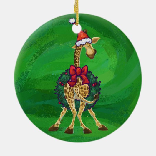 Keramische versiering met Giraffe keramische keram Keramisch Ornament (Achterkant)