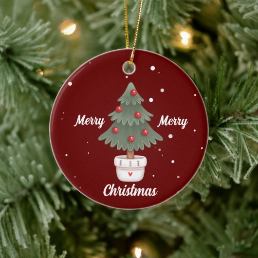 Keramische versiering met keramische keramische ke keramisch ornament (Boom)