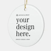 Keramische versiering | Ontwerp upload Kerstdecora Keramisch Ornament (Links)