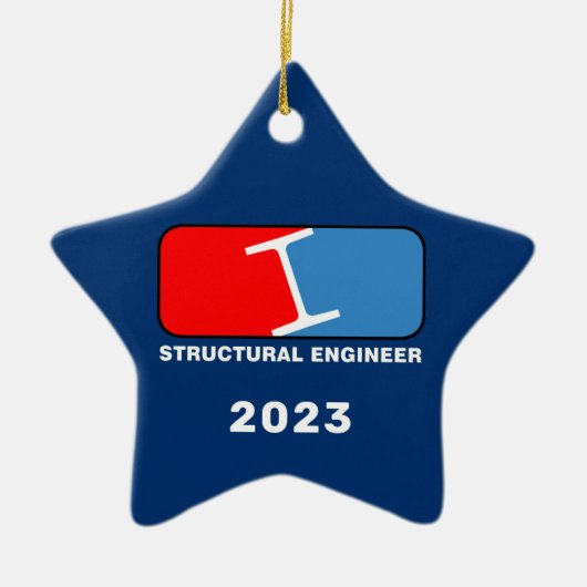 Keramische versiering van de Constructielengineer  Keramisch Ornament (Voorkant)