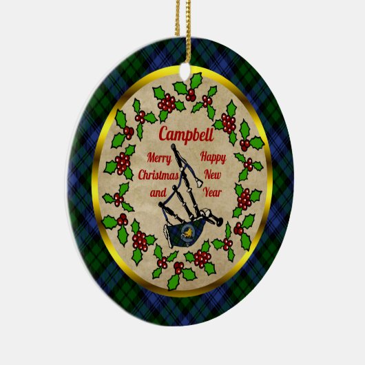 Keramische versiering voor Campbell Bagpipe Keramisch Ornament (Rechts)