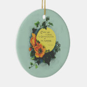 Keramische versiering voor scripts en bloemen keramisch ornament (Rechts)