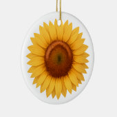 Keramische versiering - zonnebloem keramisch ornament (Rechts)