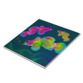 Keramische vistegel (6-inch vierkant) tegeltje (Zijkant)