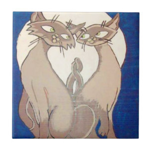 Keramische vormgeving in Siamese stijl Tegeltje