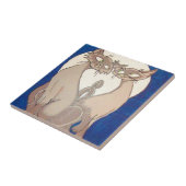 Keramische vormgeving in Siamese stijl Tegeltje (Zijkant)