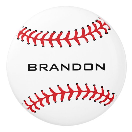 Keramische vormgeving met honkbal keramische knop (Voorkant)