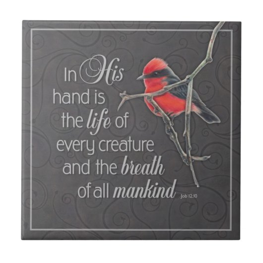 Keramische vormgeving tegeltje (Voorkant)