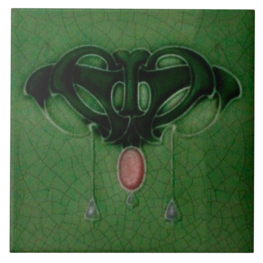 Keramische wand tegel nieuwe stijl tegeltje (Voorkant)