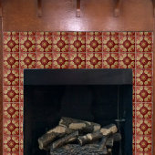 Keramische wijnmedaillons oker op Tegel Tegeltje