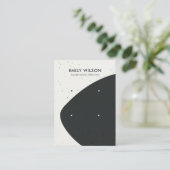 KERAMISCHE ZWART & WITTE GOLF 2 STUD OORBEL DISPLA VISITEKAARTJE (Staand voorkant)