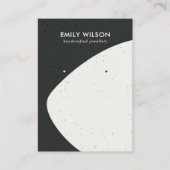 KERAMISCHE ZWART & WITTE GOLF STUD OORBEL DISPLAY VISITEKAARTJE (Voorkant)