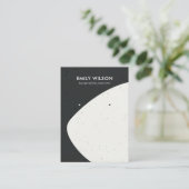 KERAMISCHE ZWART & WITTE GOLF STUD OORBEL DISPLAY VISITEKAARTJE (Staand voorkant)