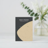 KERAMISCHE ZWARTE OKER GOLF STUD OORBEL DISPLAY VISITEKAARTJE (Staand voorkant)