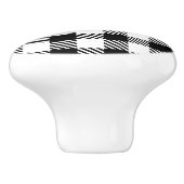 keramische zwartpleister knop (Zijkant)