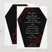 Keranda Ebony (Rode bruiloft) Kaart (Voorkant / Achterkant)