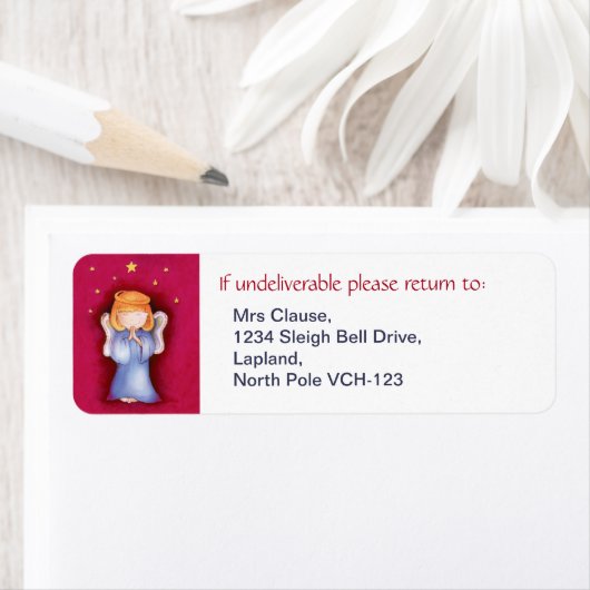 Kerangel-labels voor retouradressen etiket (Insitu)