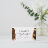 Keratine Behandeling Glad & Glanzend Haar Stylist Visitekaartje (Staand voorkant)