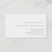 Keratine Behandeling Glad & Glanzend Haar Stylist Visitekaartje (Achterkant)